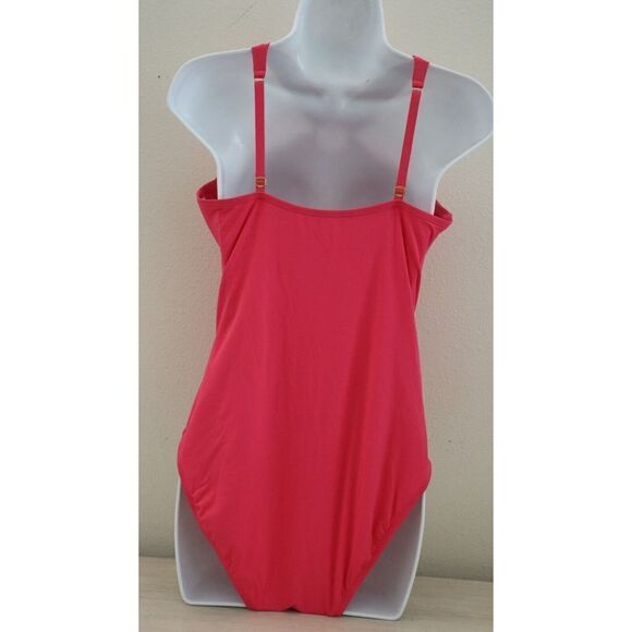Blue Rod Beattie RBRU22209 Sz 12 Rose Red Ring Me Up Halter 1-Pc Swimsuit $125 - Picture 2 of 11
